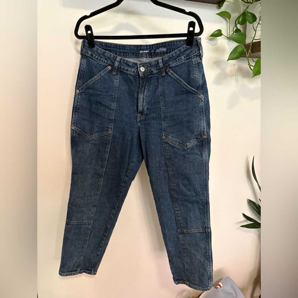 Old Navy Women's Dark Blue Ankle Jeans